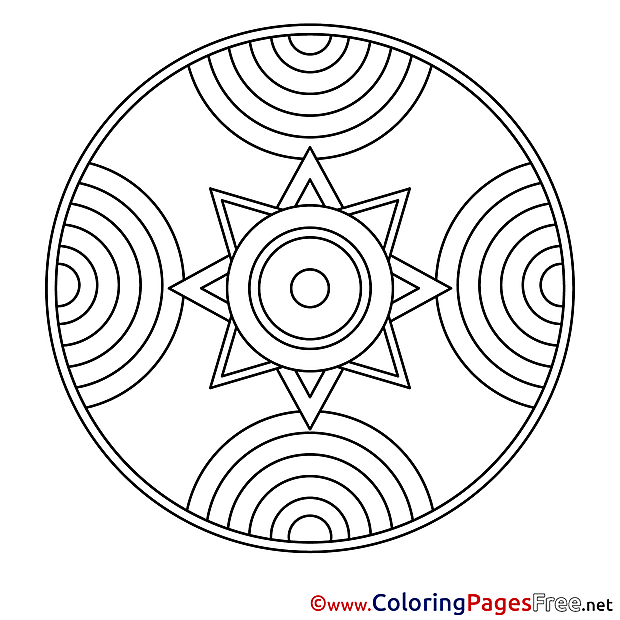 Colouring Pages Mandala