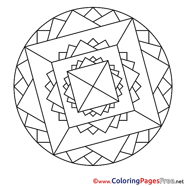 Cosmos download Mandala Coloring Pages