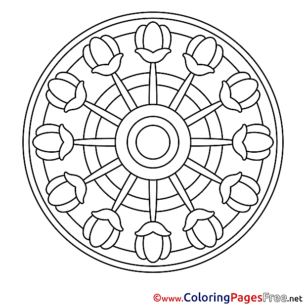 Illustration download Mandala Coloring Pages