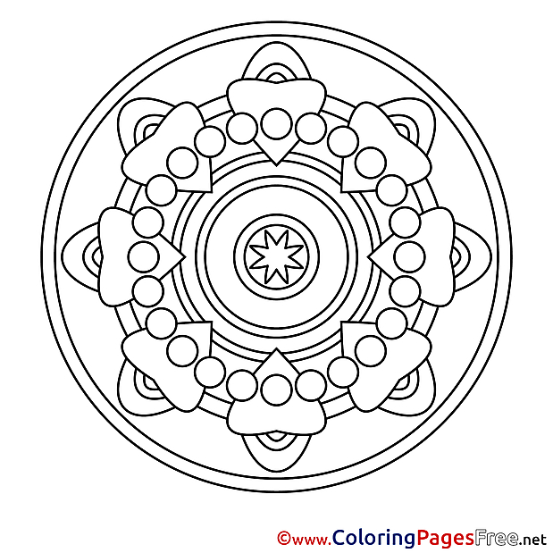 Mandala Coloring Page free