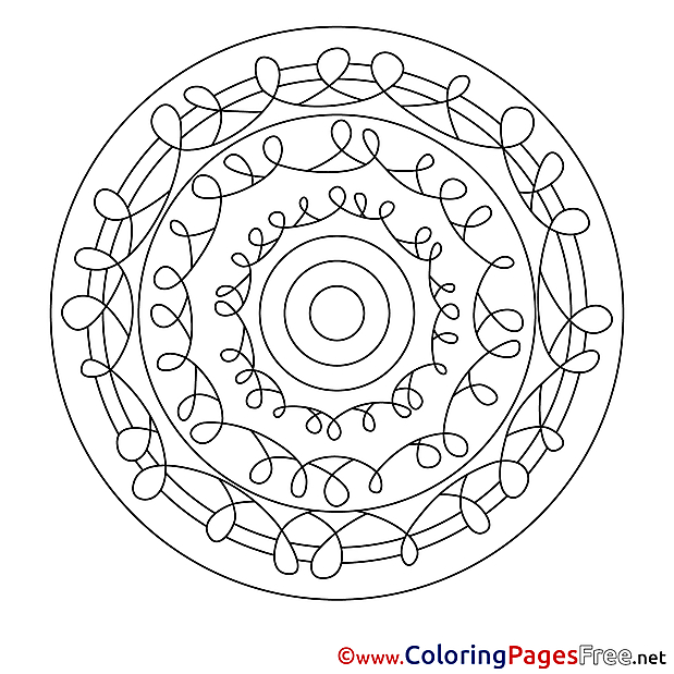Mandala Coloring Sheet download for free