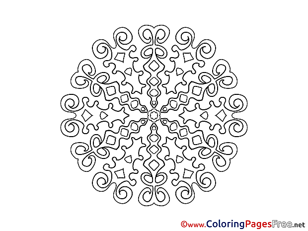 Mandala Colouring Sheet free