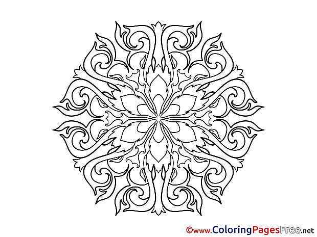 Mandala free Coloring Pages