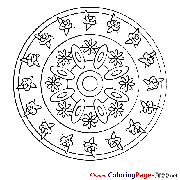 Universe Mandala Coloring Pages download