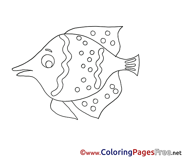Children Coloring Pages free Fish