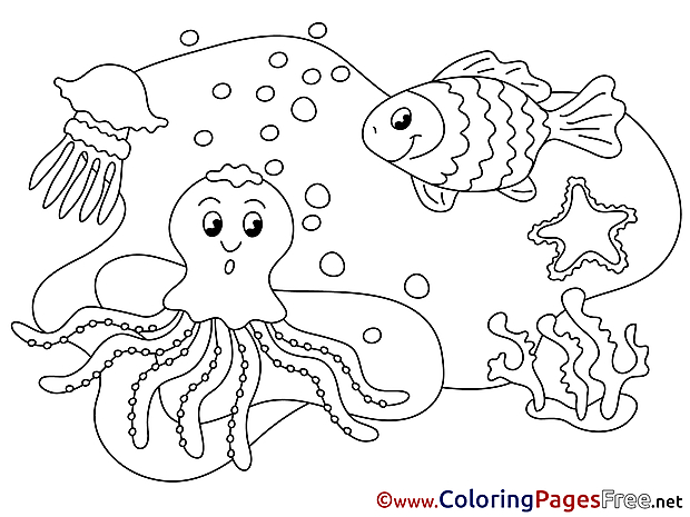 Download Octopus printable Coloring Pages