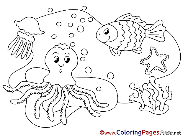 Download Octopus printable Coloring Pages