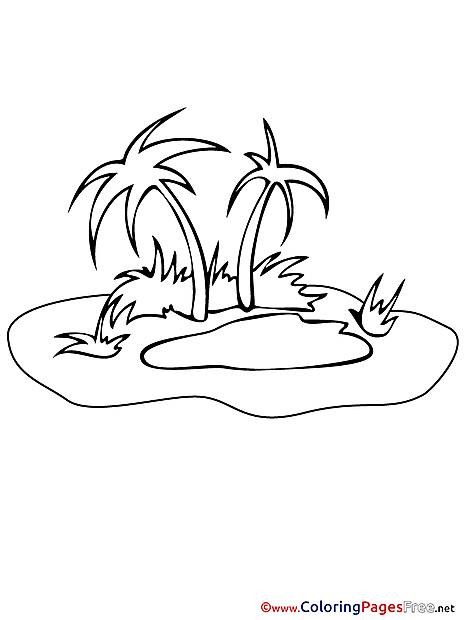 Island Sea Kids download Coloring Pages