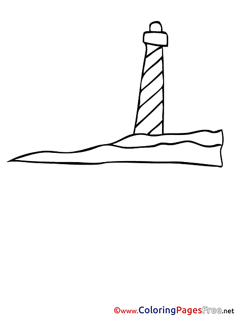 Lighthouse for Children free Coloring Pages