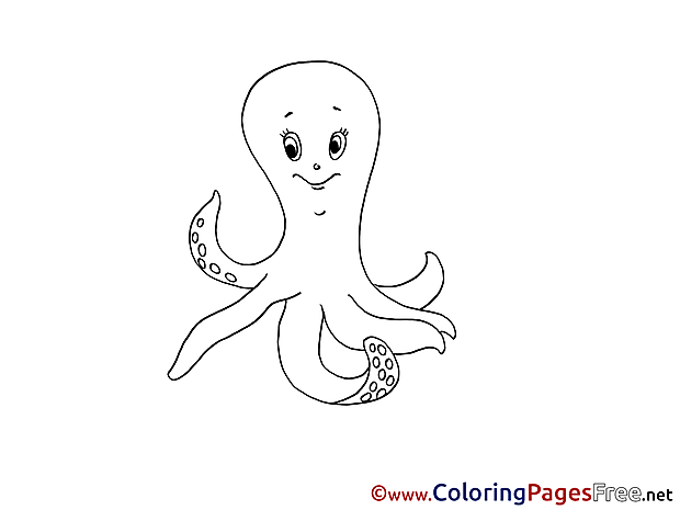 Octopus download printable Coloring Pages