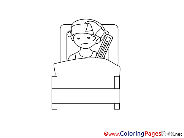 Hospital Ward printable Coloring Sheets download