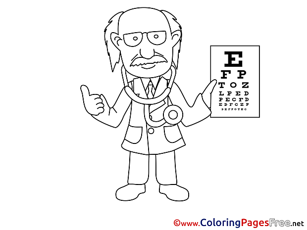 Oculist Kids download Coloring Pages