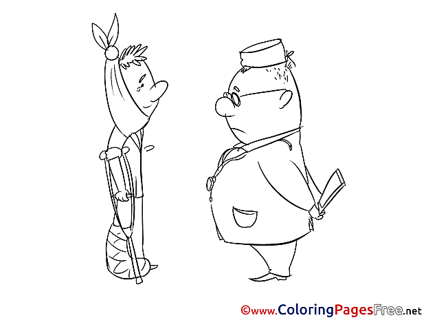 Patient free Colouring Page download