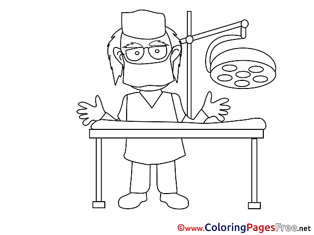 Surgeon free printable Coloring Sheets