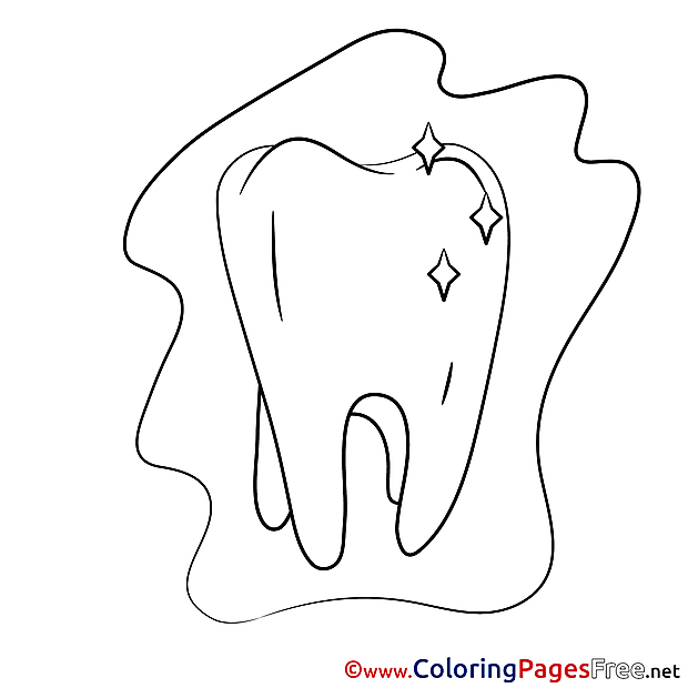 Tooth Medicine download printable Coloring Pages