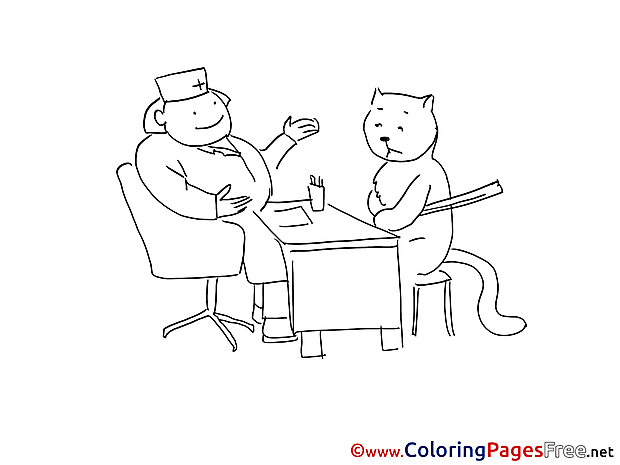 Vet download printable Coloring Pages