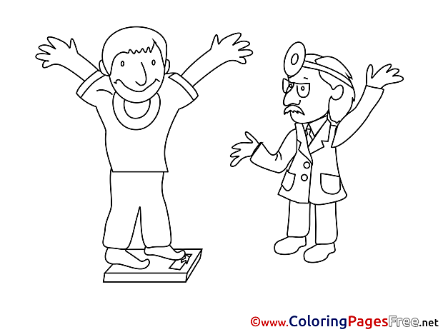 Weight Doctor for Children free Coloring Pages