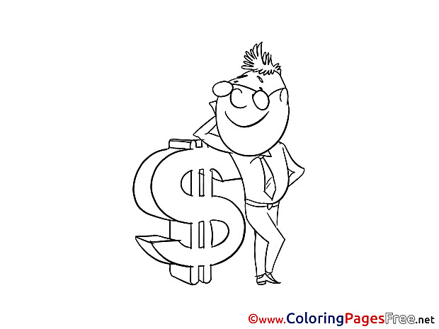 Bank Money Coloring Sheets download free