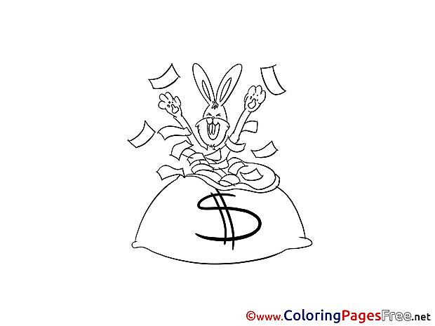 Dollars printable Coloring Sheets download