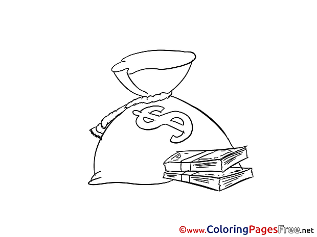 Money Coloring Pages for free