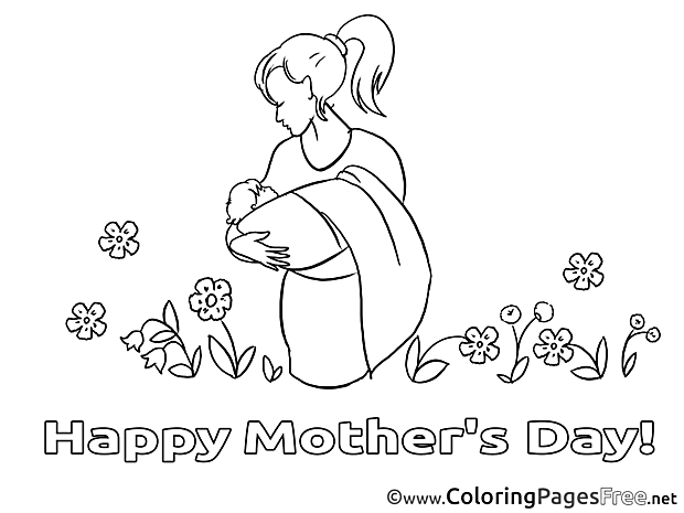 Baby printable Mother's Day Coloring Sheets
