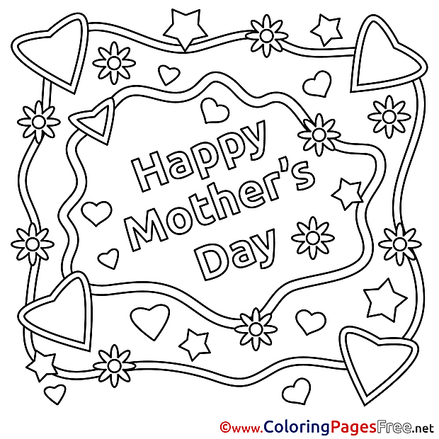Mother's Day Coloring Pages  for free