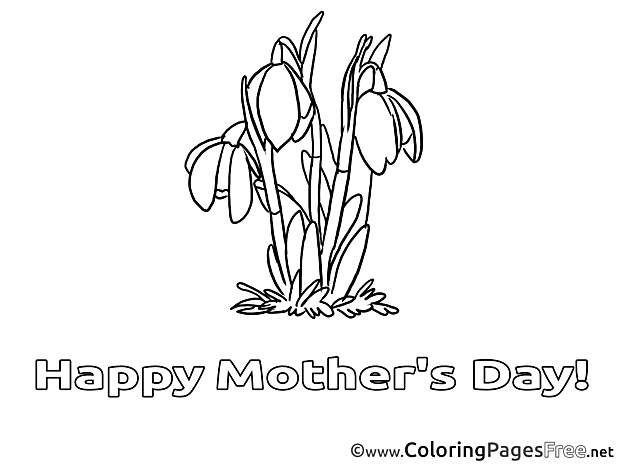 Tulips download Mother's Day Coloring Pages