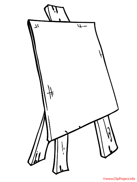 Easel coloring picture for free