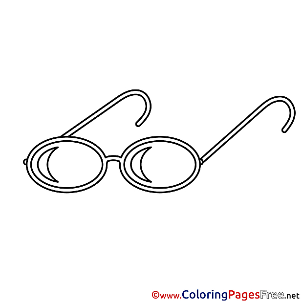 Glasses free printable Coloring Sheets