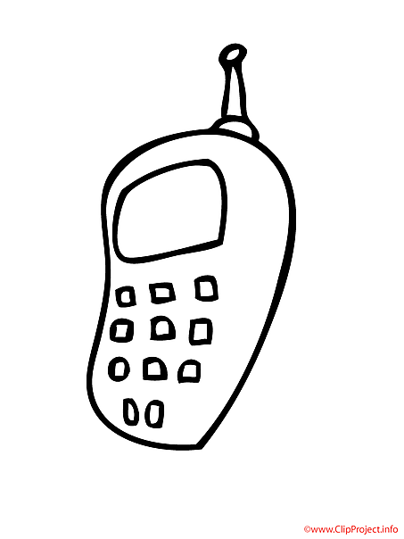 Telephone coloring sheet