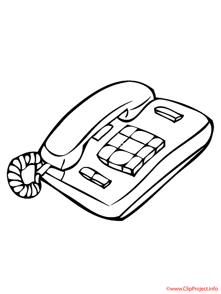 Telephone printable coloring page