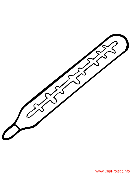 Thermometer picture to color