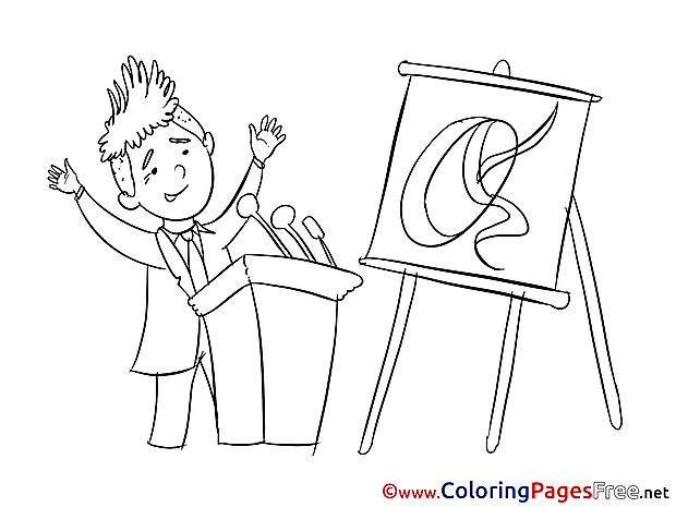 Presentation Office printable Coloring Sheets download