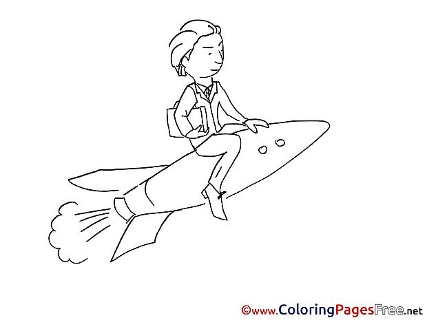Rocket Man Office download printable Coloring Pages