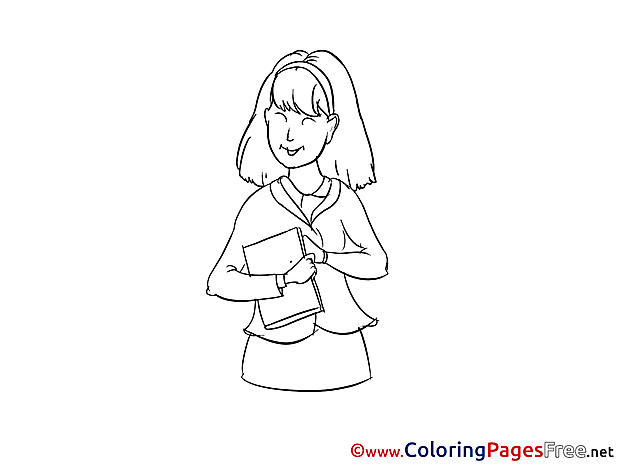 Secretary printable Coloring Sheets download