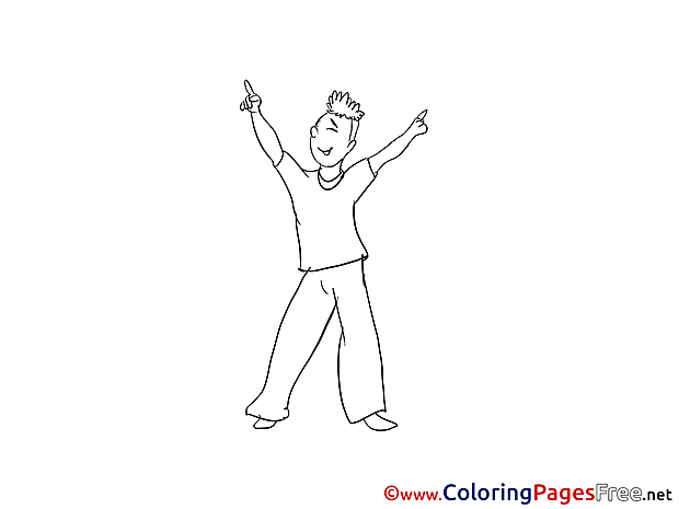 Music Dance printable Coloring Sheets download