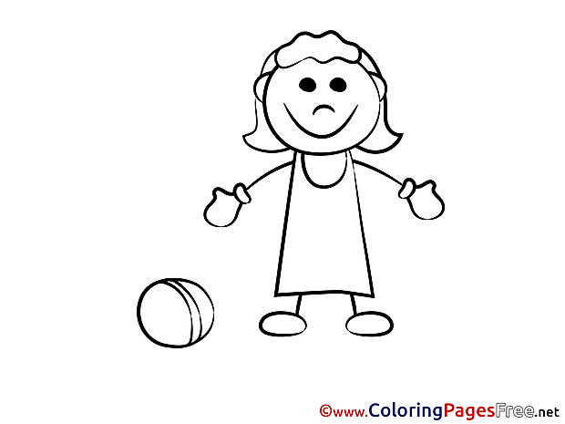 Ball Gym for free Coloring Pages download