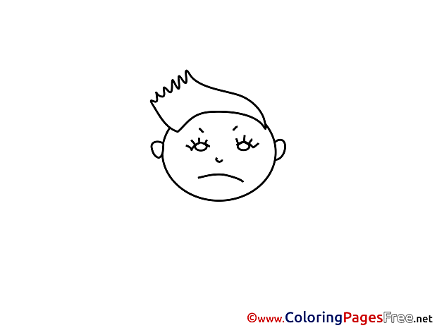 Boy for Kids printable Colouring Page