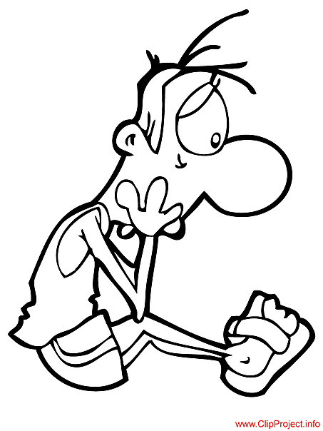 Cartoon man image to color