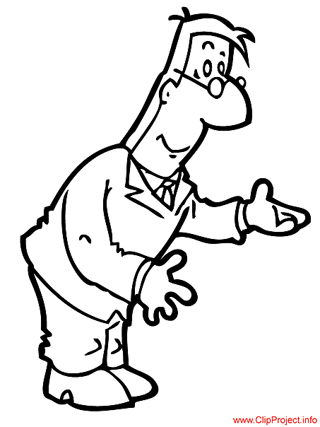 Cartoon people coloring page for free