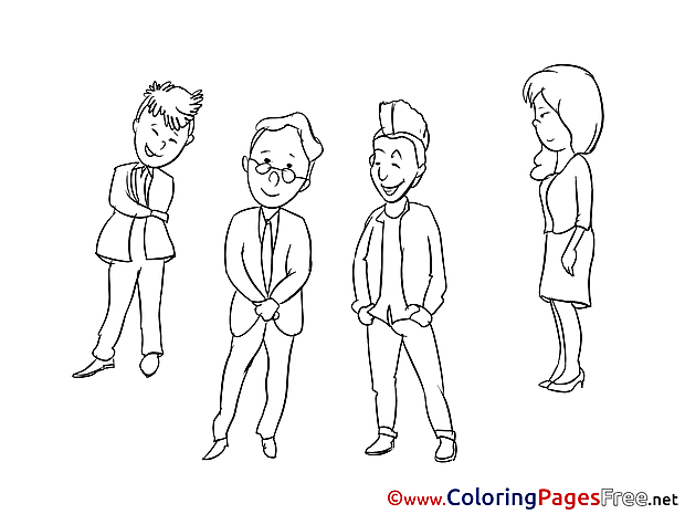 Colleagues download printable Coloring Pages