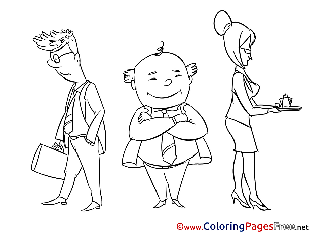 Director Children download Colouring Page