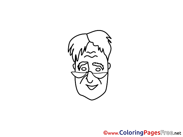 Download Professor Colouring Sheet free