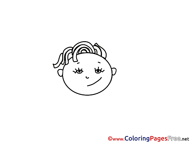 Free printable Girl Coloring Sheets