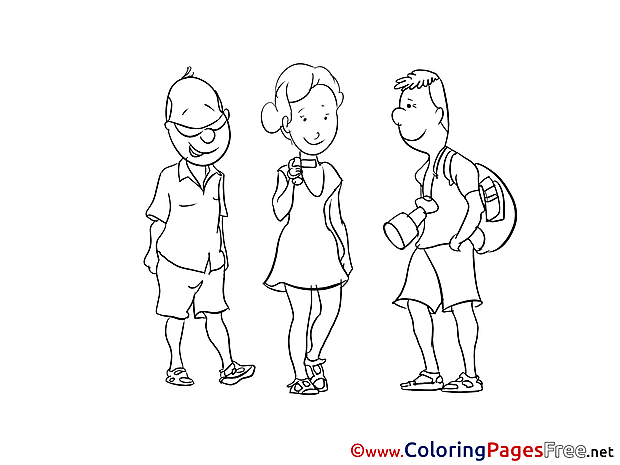 Friends Colouring Sheet download free