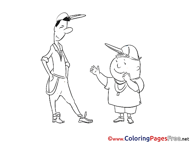 Friends for free Coloring Pages download