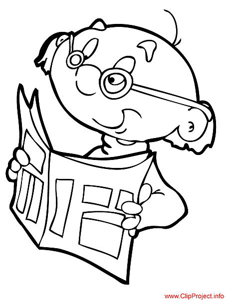 Grandfather coloring page for free