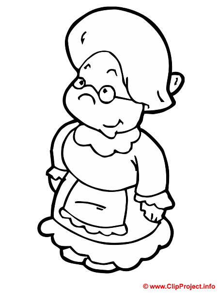 Download Grandmother coloring page for free