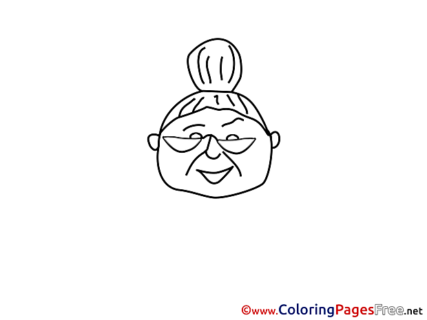 Grandmother free printable Coloring Sheets