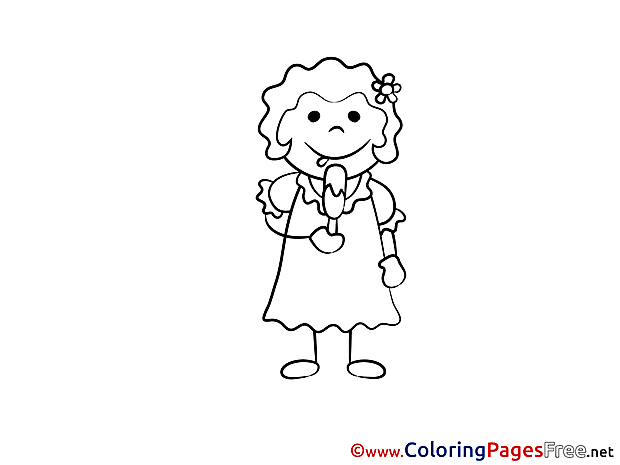 Ice-Cream printable Coloring Pages for free